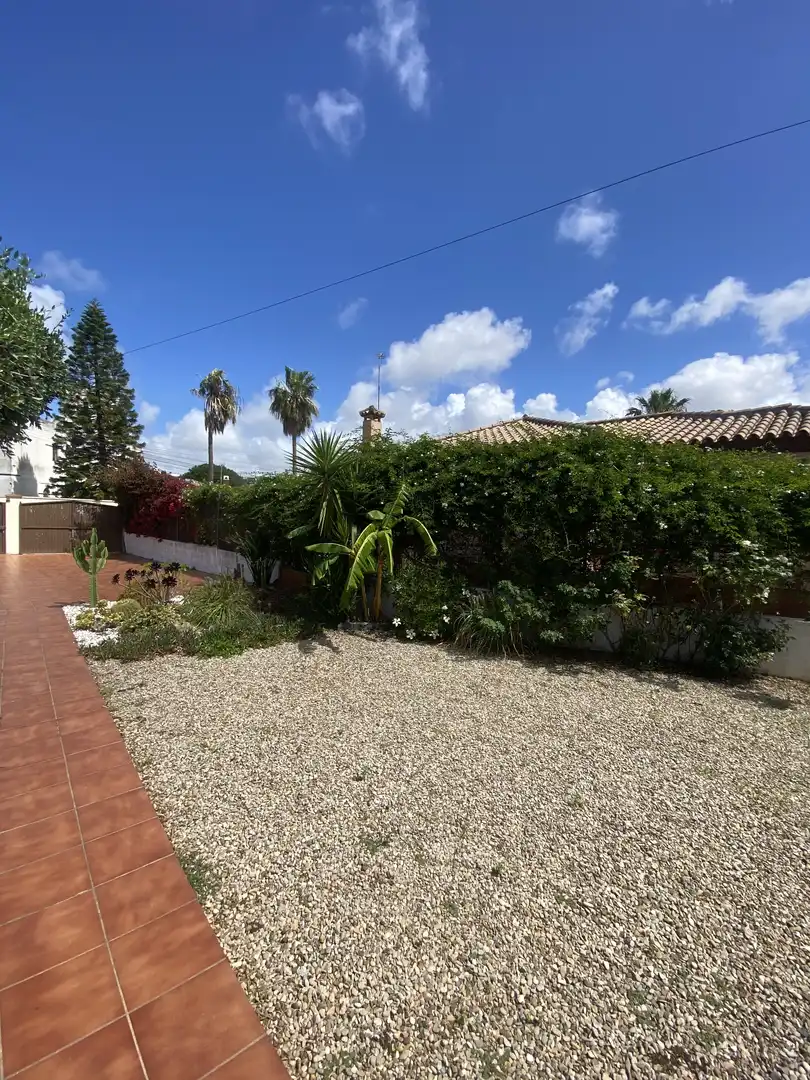Garden of Houses for sale in Chiclana de la Frontera  with Air Conditioner, Storage room and Swimming Pool