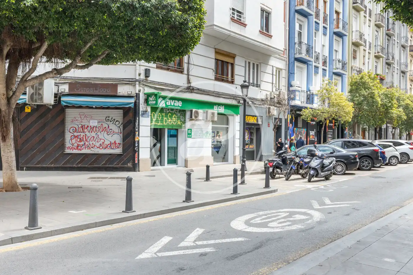 Außenansicht von Wohnung zur Miete in Valencia mit Klimaanlage, Heizung und Abstellraum