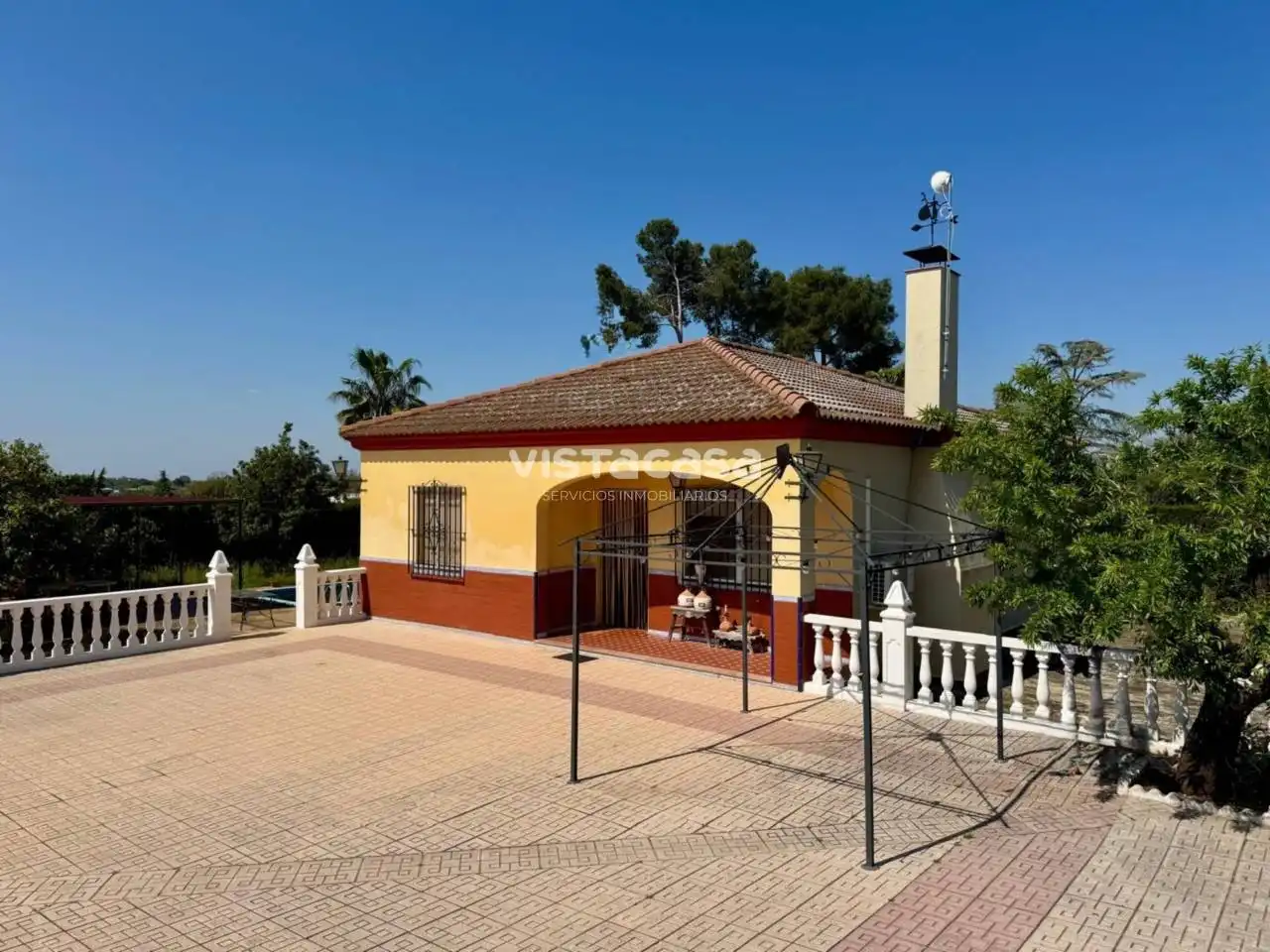 Außenansicht von Country house zum Verkauf in Mairena del Alcor mit Heizung, Privatgarten und Terrasse