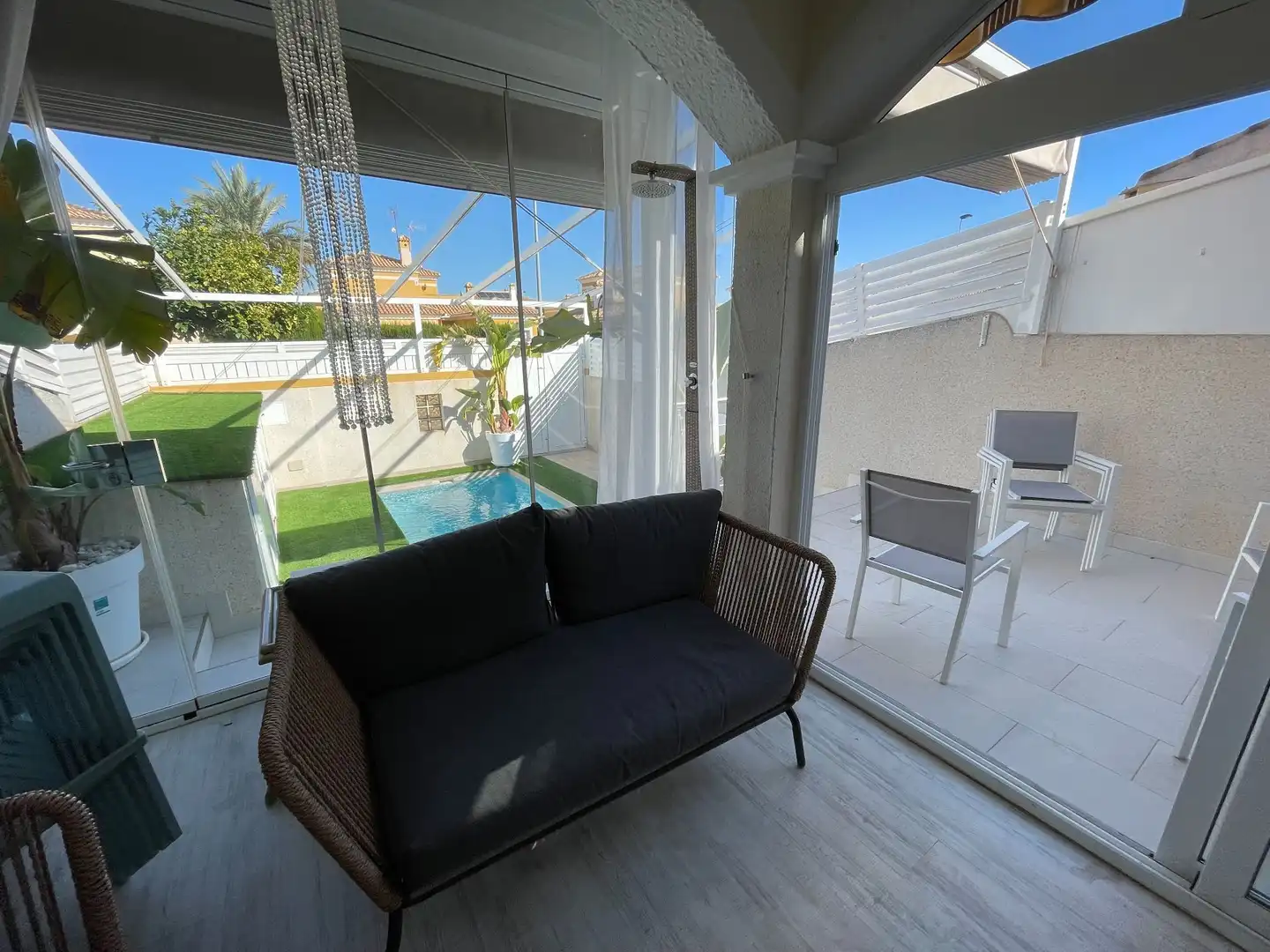 Terrace of Duplexes for sale in Pilar de la Horadada  with Air Conditioner, Swimming Pool and Furnished