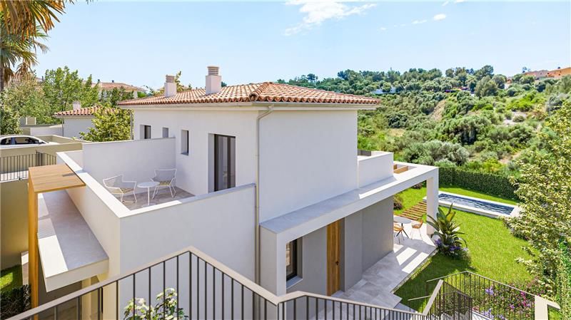 Vista exterior de Casa adosada en venda en Manacor amb Aire condicionat, Jardí privat i Terrassa