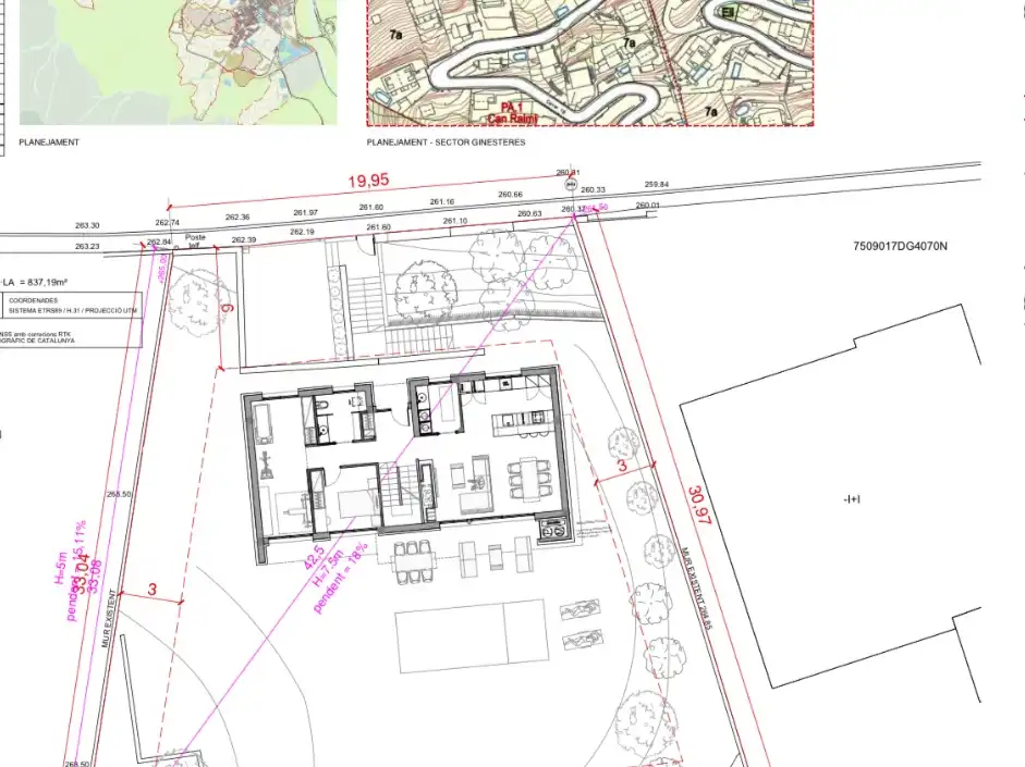 Terreny residencial en venda a Josep Plà i Casadevall 601, imagen 2