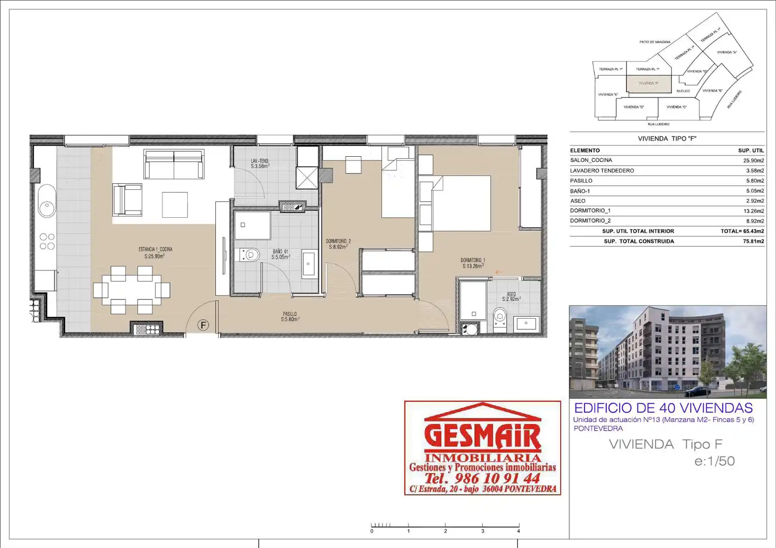 Appartement compact avec ascenseur à vendre à Rúa Ludeiro, imagen 6