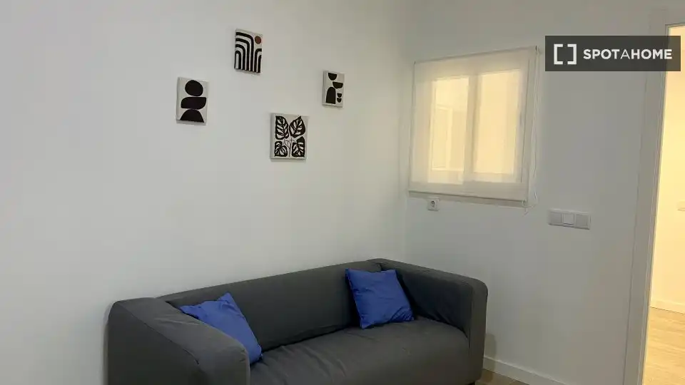 Sala de estar de Piso de alquiler en Burjassot con Aire acondicionado, Calefacción y Amueblado