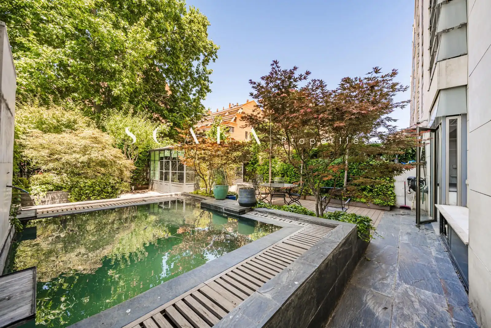 Garten von Wohnung zur Miete in Madrid mit Klimaanlage, Heizung und Privatgarten