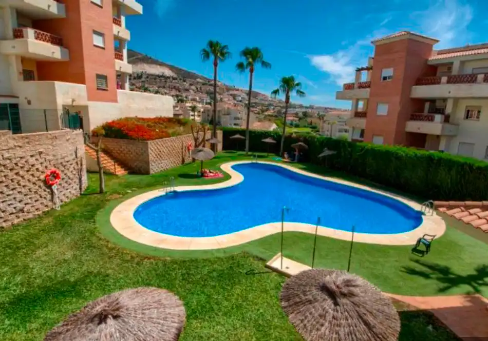 Swimming pool of Flat for sale in Benalmádena  with Air Conditioner, Terrace and Community pool