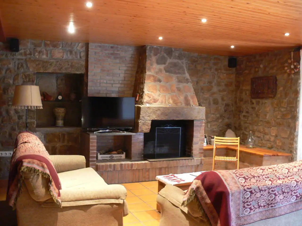 Sala d'estar de Finca rústica en venda en Guissona amb Calefacció, Jardí privat i Terrassa