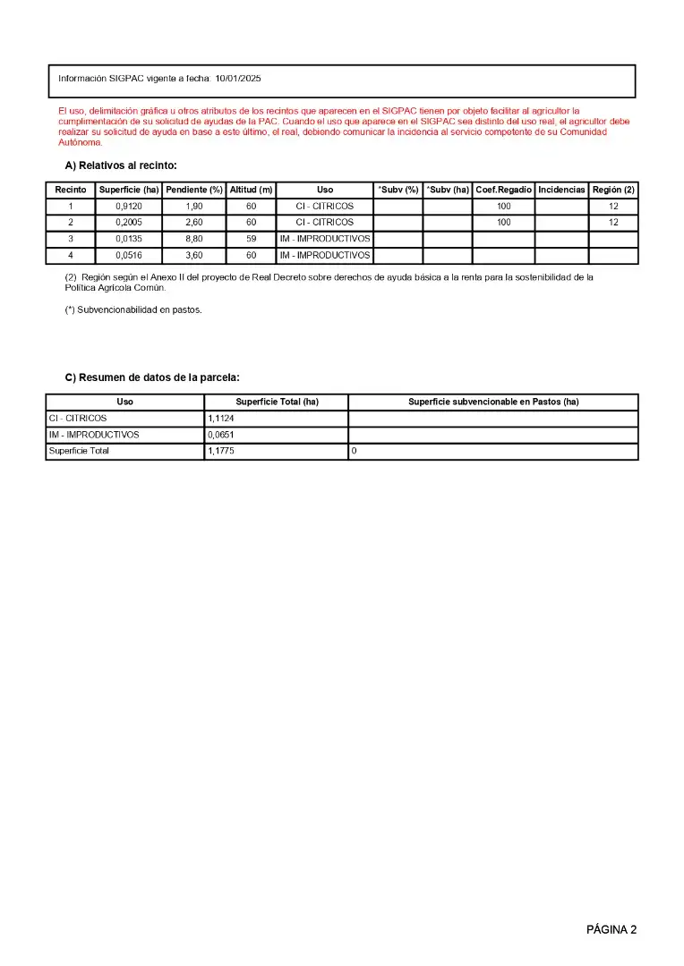 Terreno rústico en venta en Partidas de interior - Zona Rústica, imagen 2