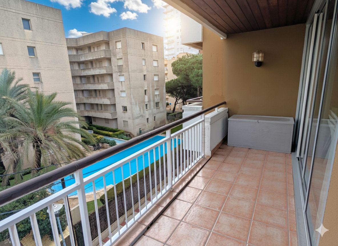 Terrassa de Apartament en venda en Castell d'Aro, Platja d'Aro i s'Agaró amb Calefacció, Terrassa i Moblat