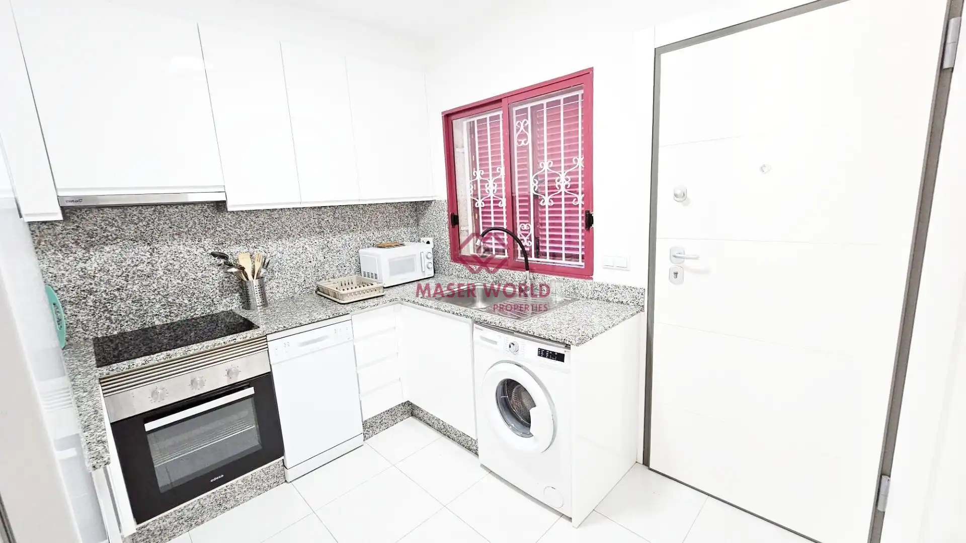 Cocina de Dúplex en venta en Mazarrón con Piscina comunitaria