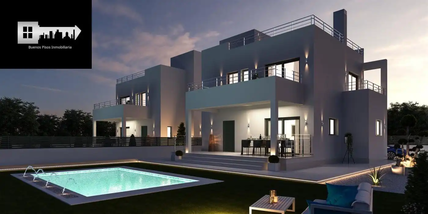 Vista exterior de Casa o xalet en venda en Elche / Elx amb Aire condicionat, Calefacció i Jardí privat
