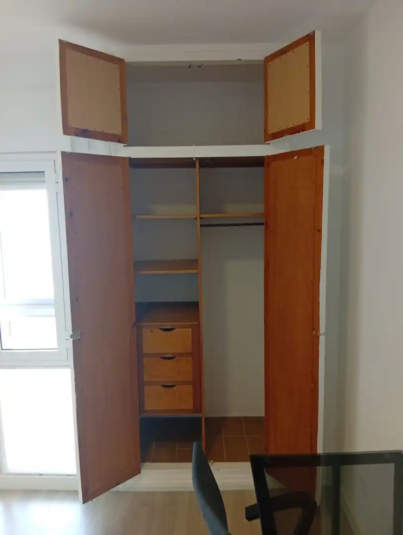 Bedroom of Flat for rent in Málaga  with Air Conditioner, Terrace and Furnished