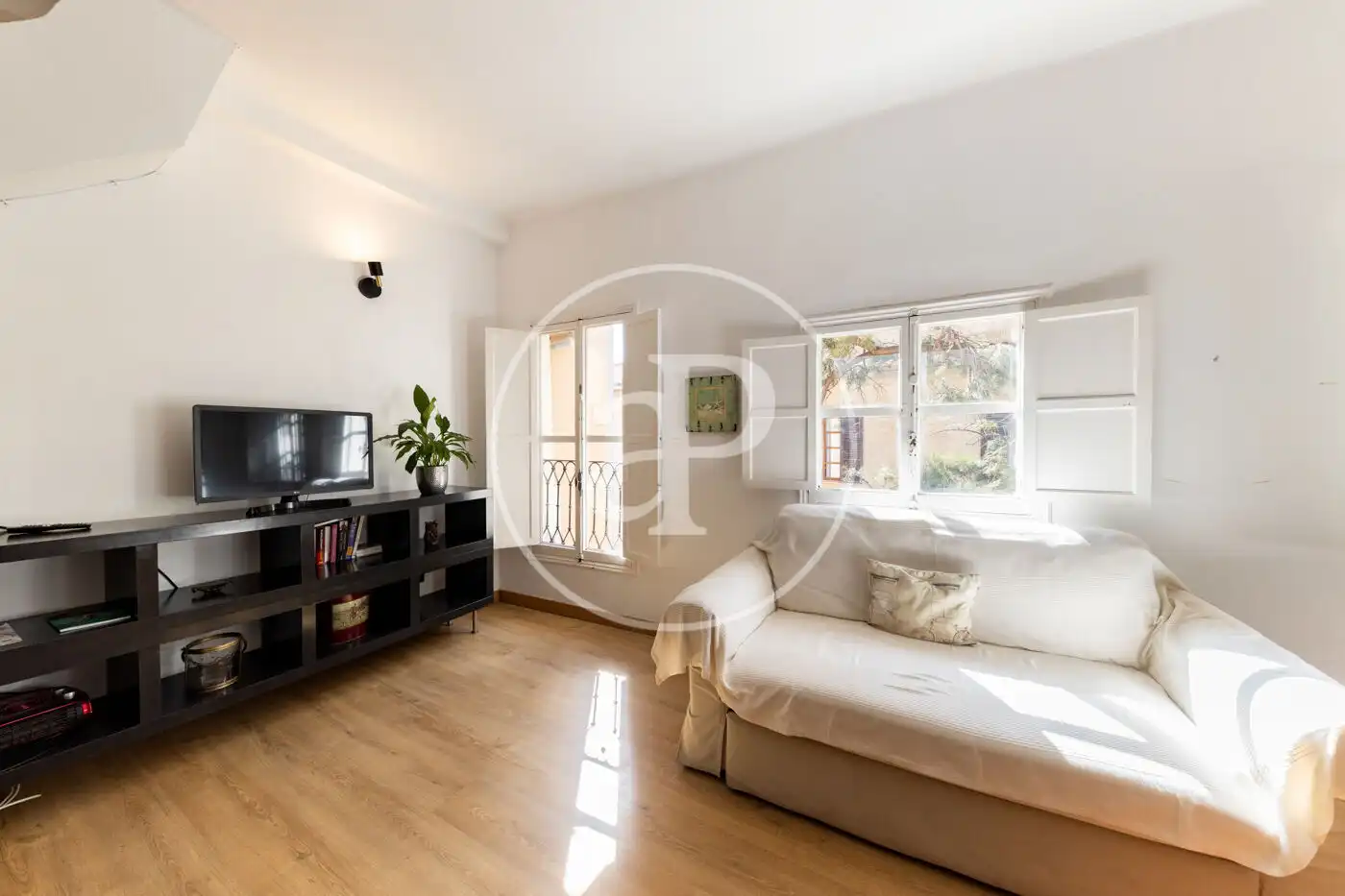 Sala d'estar de Pis de lloguer en  Palma de Mallorca amb Aire condicionat, Calefacció i Terrassa