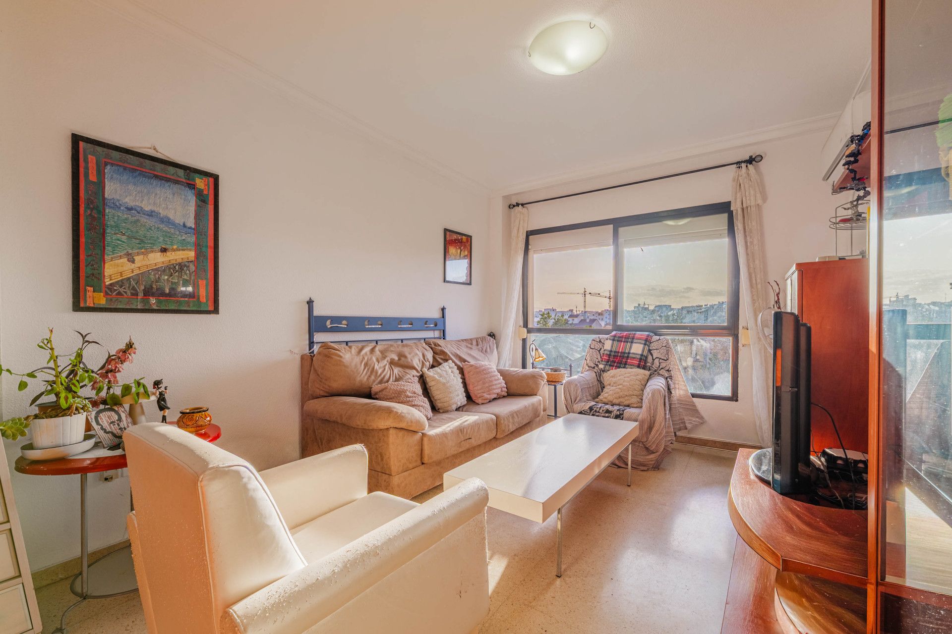 Wohnzimmer von Dachboden zum Verkauf in Málaga Capital mit Klimaanlage