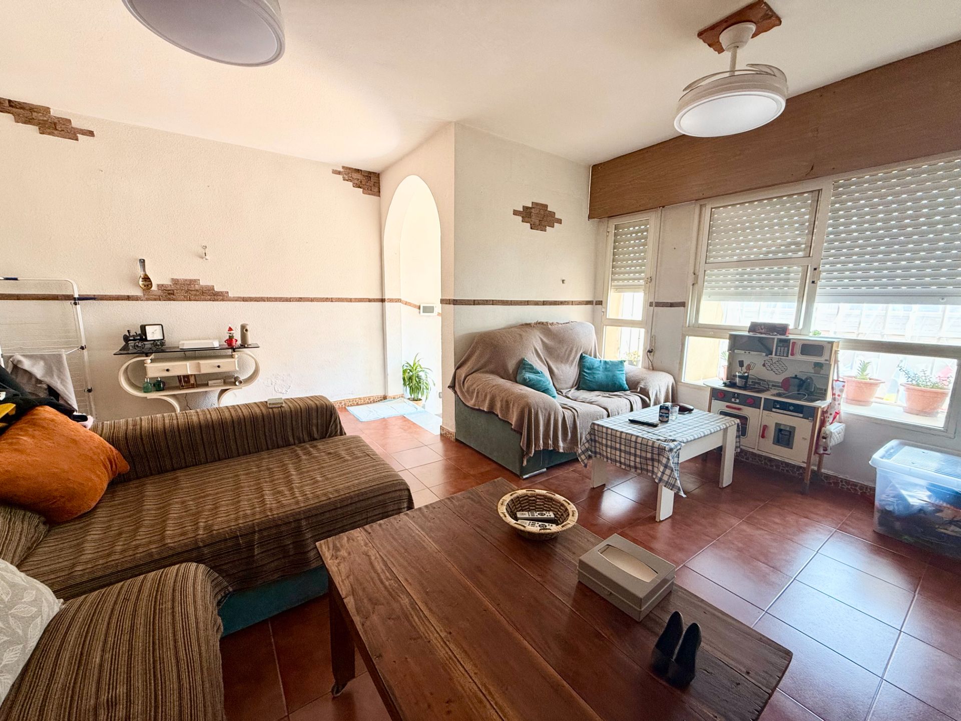 Living room of Houses for sale in Roquetas de Mar  with Terrace and Furnished