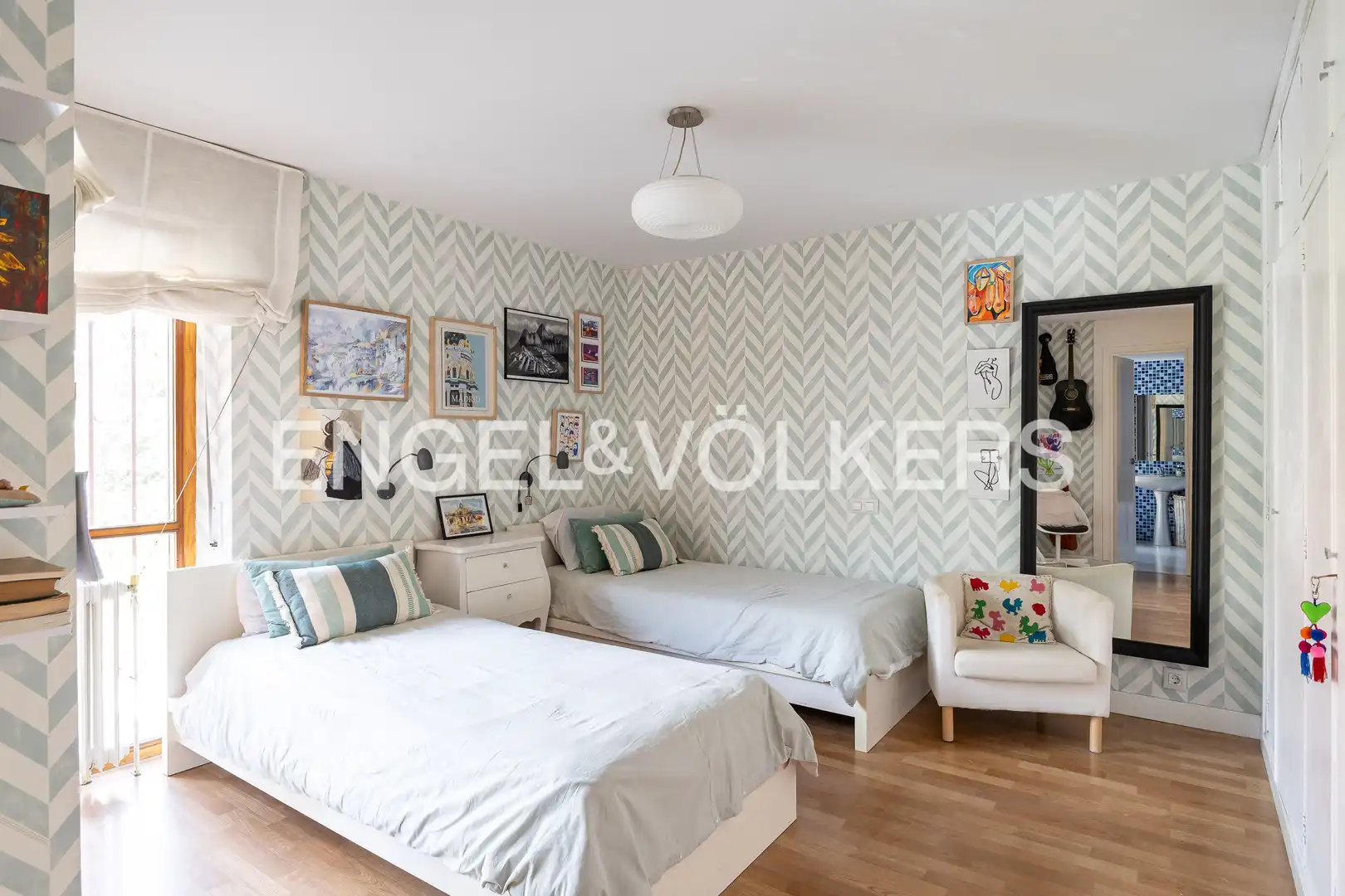 Bedroom of Country homes for rent in Madrid  with Air Conditioner, Heating and Private garden