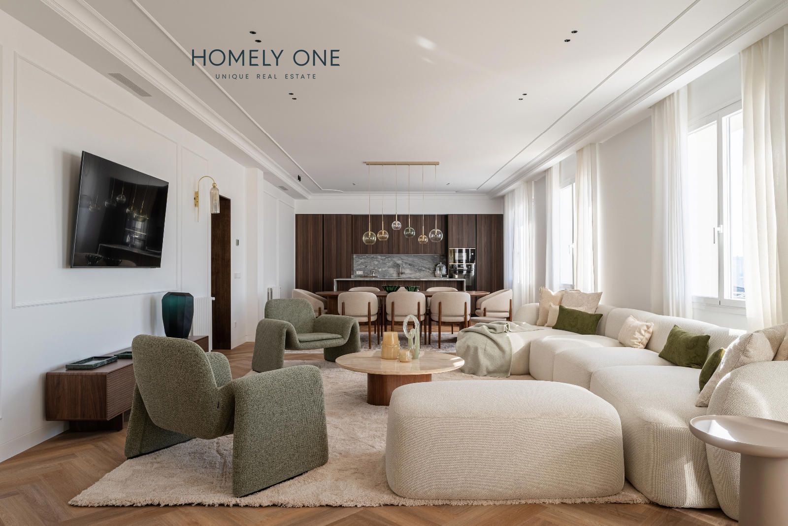 Living room of Flat for sale in  Madrid Capital  with Air Conditioner, Heating and Terrace