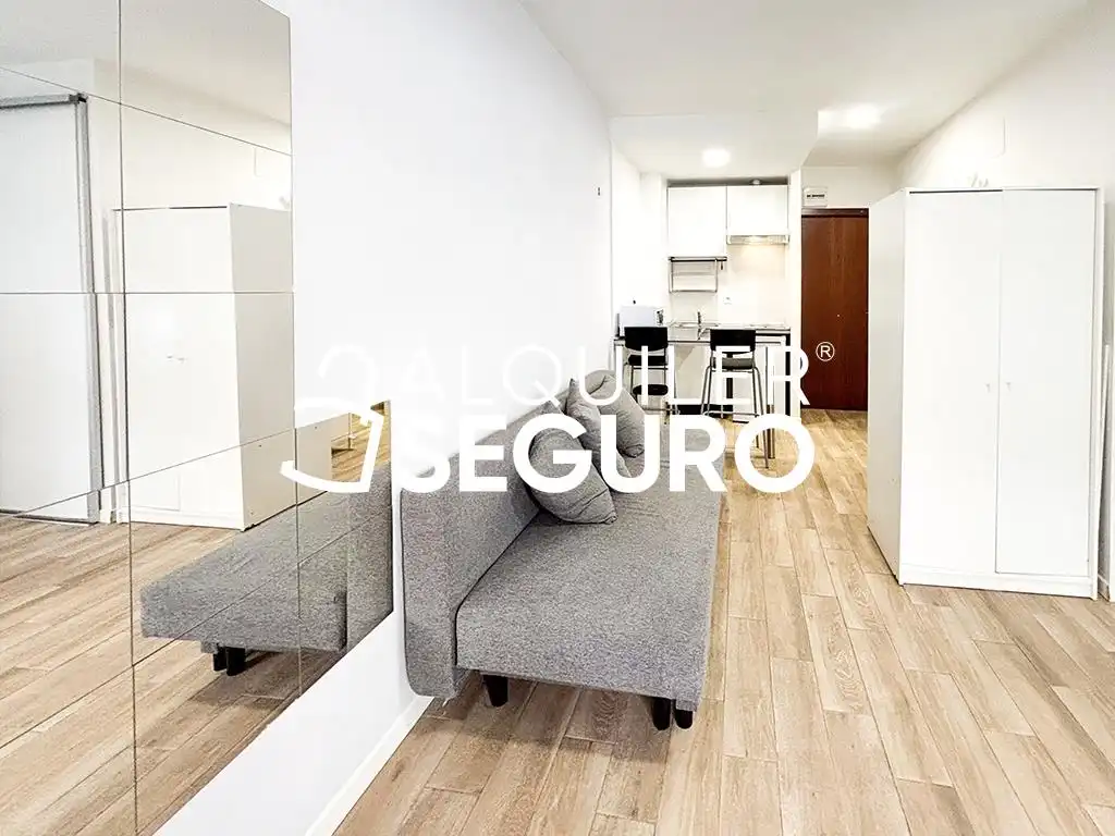 Wohnzimmer von Wohnung zur Miete in Madrid mit Klimaanlage, Heizung und Möbliert