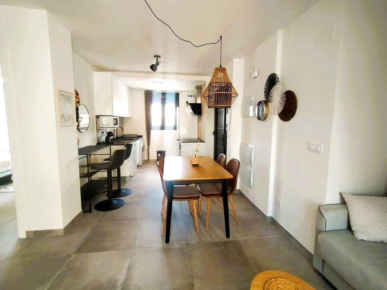 Kitchen of Apartment for sale in Oliva  with Air Conditioner, Terrace and Community pool