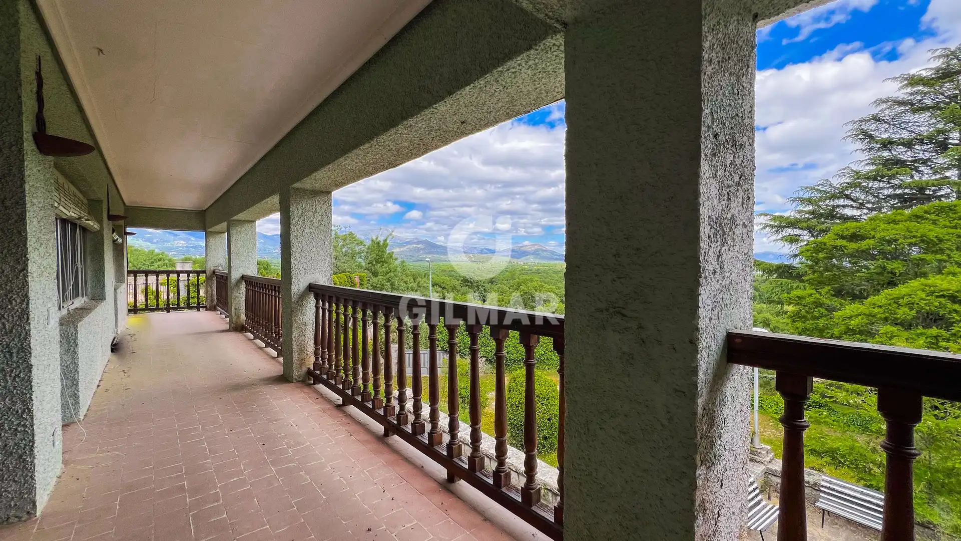 Terrassa de Casa o xalet en venda en Guadarrama amb Calefacció, Jardí privat i Piscina