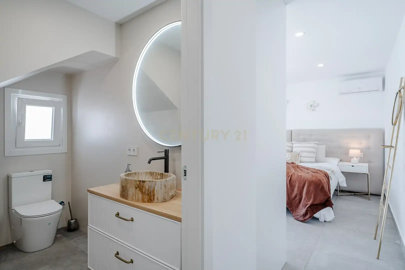 Bany de Apartament en venda en Calpe / Calp amb Aire condicionat, Jardí privat i Traster
