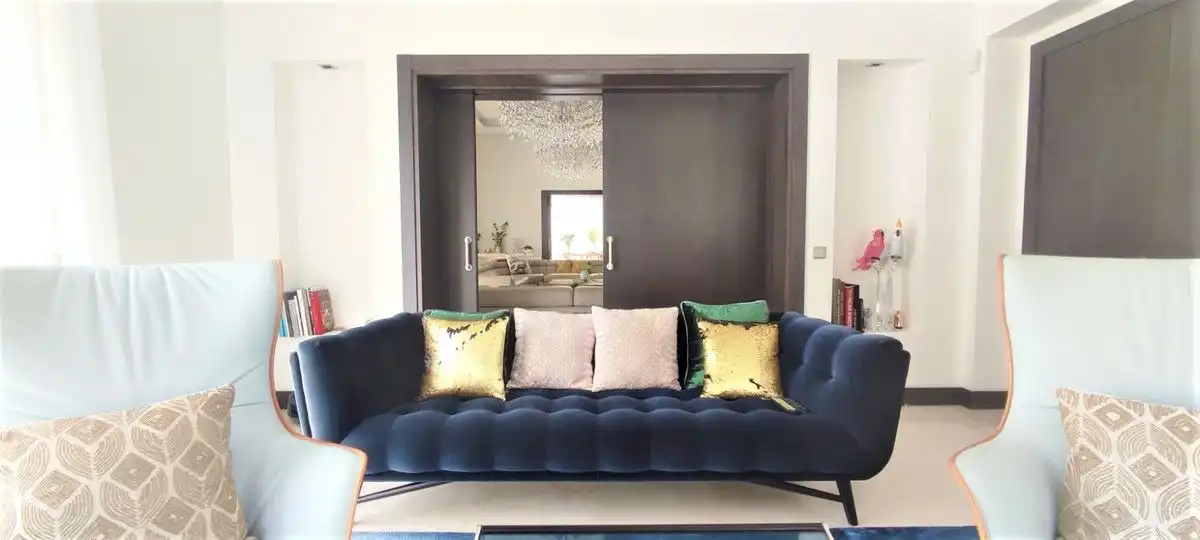 Sala de estar de Casa o chalet en venta en Benahavís con Aire acondicionado, Jardín privado y Terraza