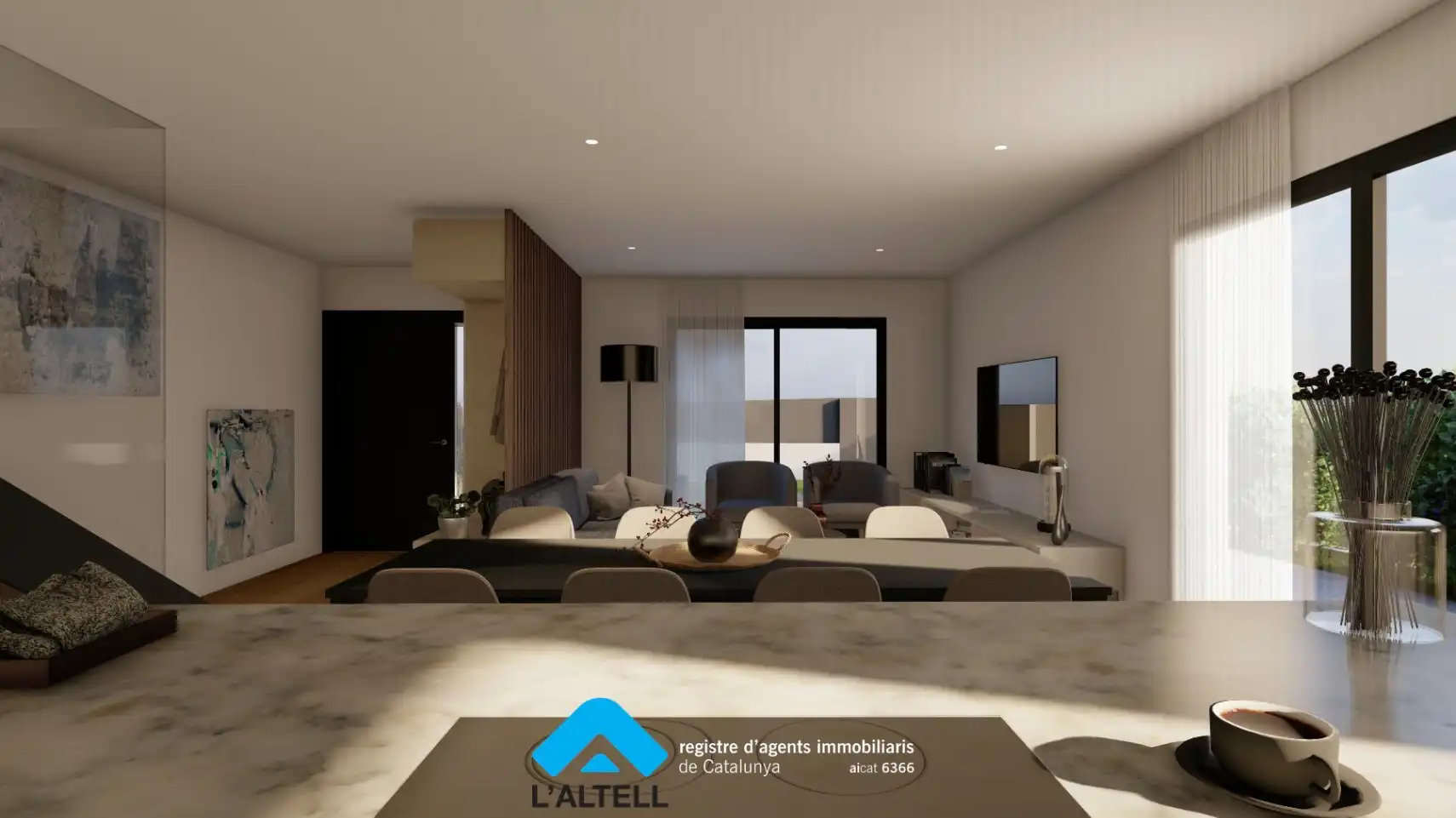 Sala d'estar de Casa o xalet en venda en L'Ametlla del Vallès amb Aire condicionat, Calefacció i Jardí privat