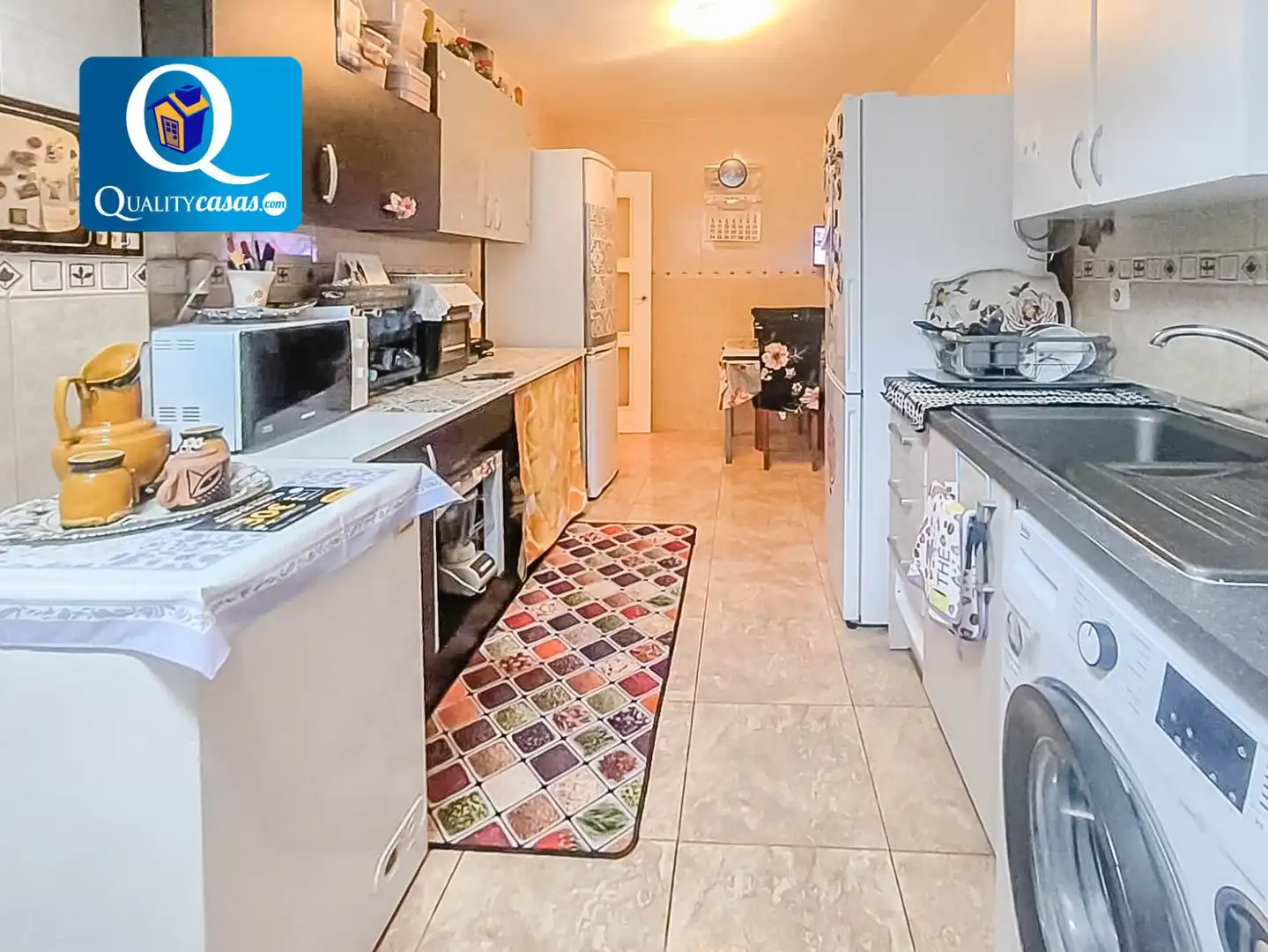 Cocina de Apartamento en venta en Alicante / Alacant con Aire acondicionado, Calefacción y Balcón