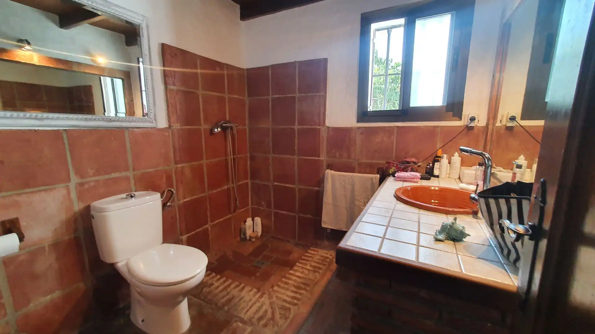 Baño de Finca rústica de alquiler en Alhaurín El Grande con Trastero y Piscina