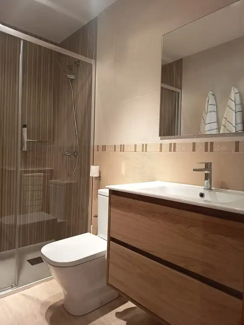 Bany de Apartament de lloguer en Águilas amb Aire condicionat, Moblat i Balcó