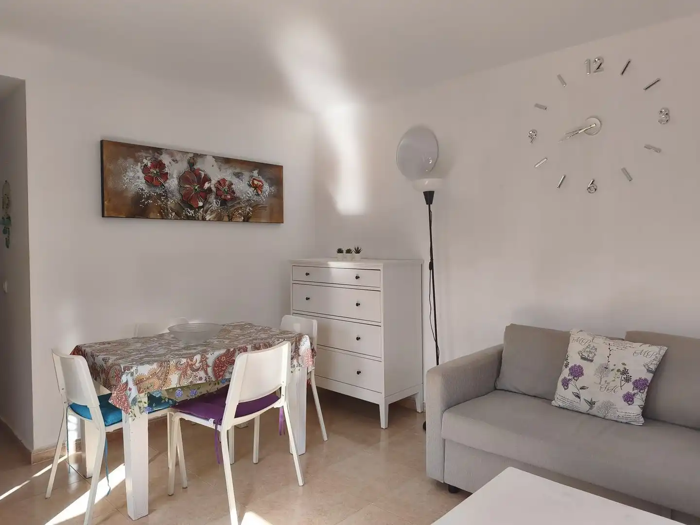 Sala de estar de Apartamento en venta en La Oliva con Jardín privado, Terraza y Piscina comunitaria
