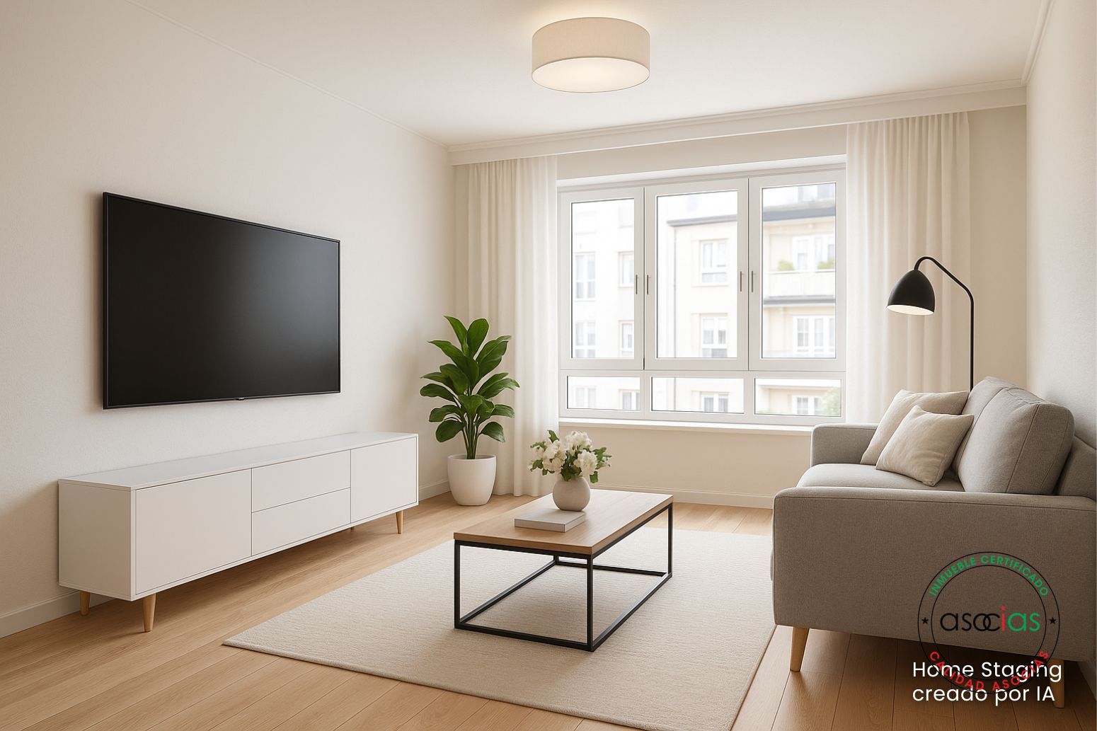Living room of Flat for sale in Gijón   with Heating and Parquet flooring