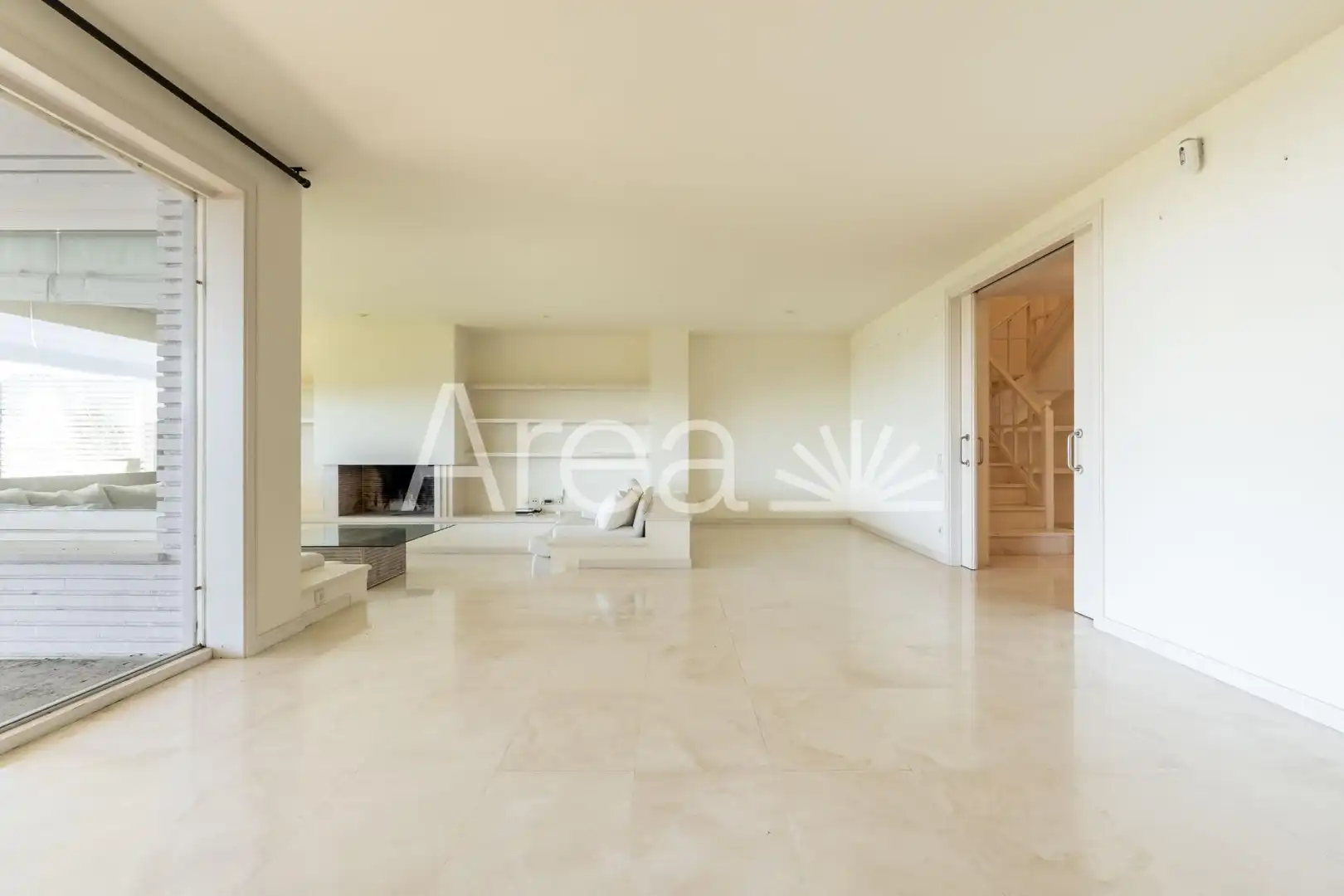 Living room of Houses for rent in Sant Andreu de Llavaneres  with Air Conditioner, Heating and Private garden