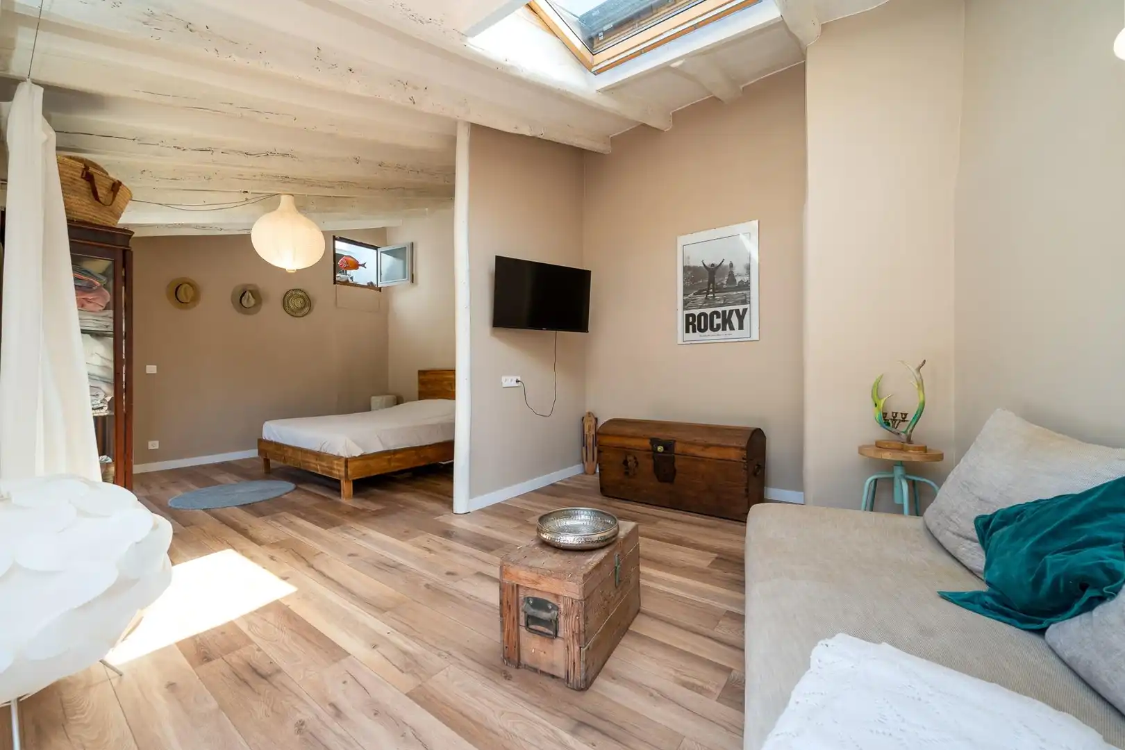 Sala d'estar de Casa adosada en venda en Esporles amb Jardí privat, Terrassa i Traster