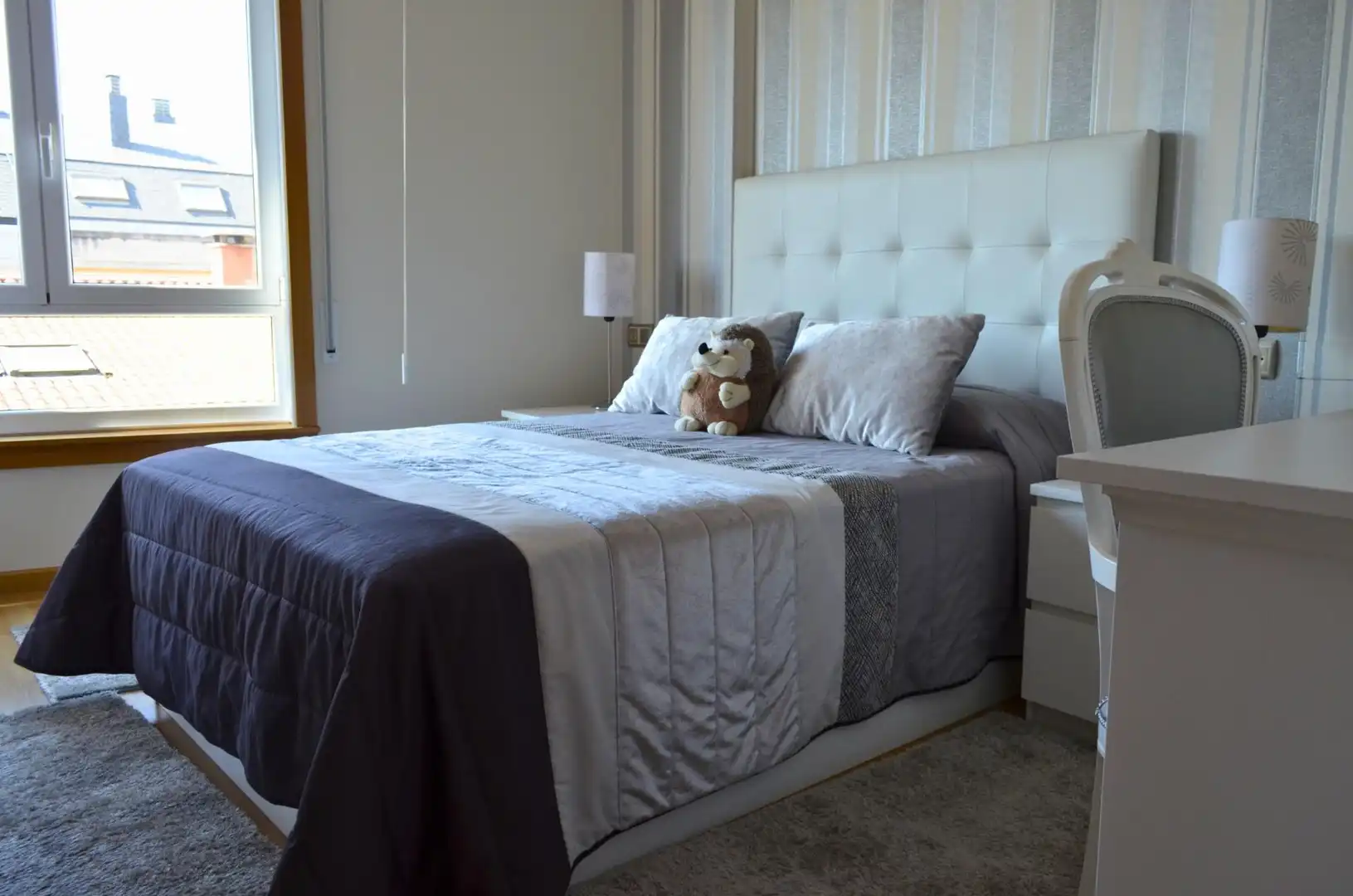 Bedroom of Flat for sale in Carballo  with Heating, Storage room and Furnished