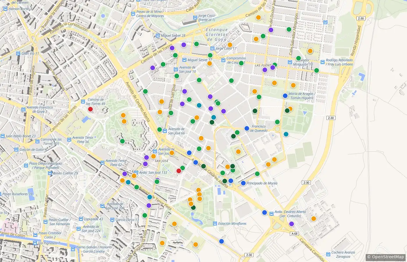 Vista exterior de Piso en venta en Las Fuentes