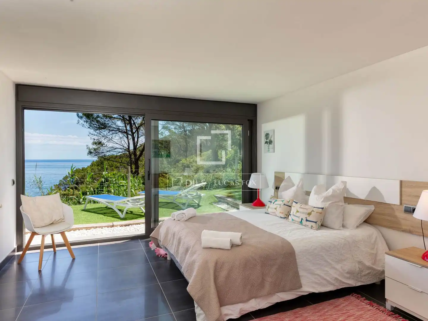 Schlafzimmer von Haus oder Chalet zum Verkauf in Begur mit Klimaanlage, Heizung und Privatgarten