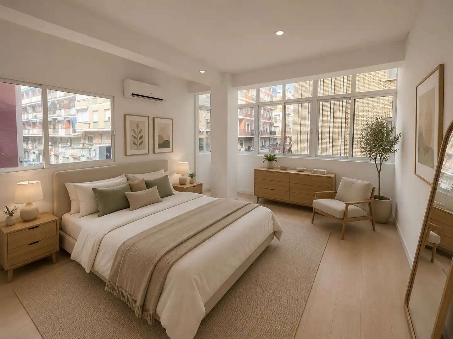 Bedroom of Flat for sale in Murcia  with Air Conditioner