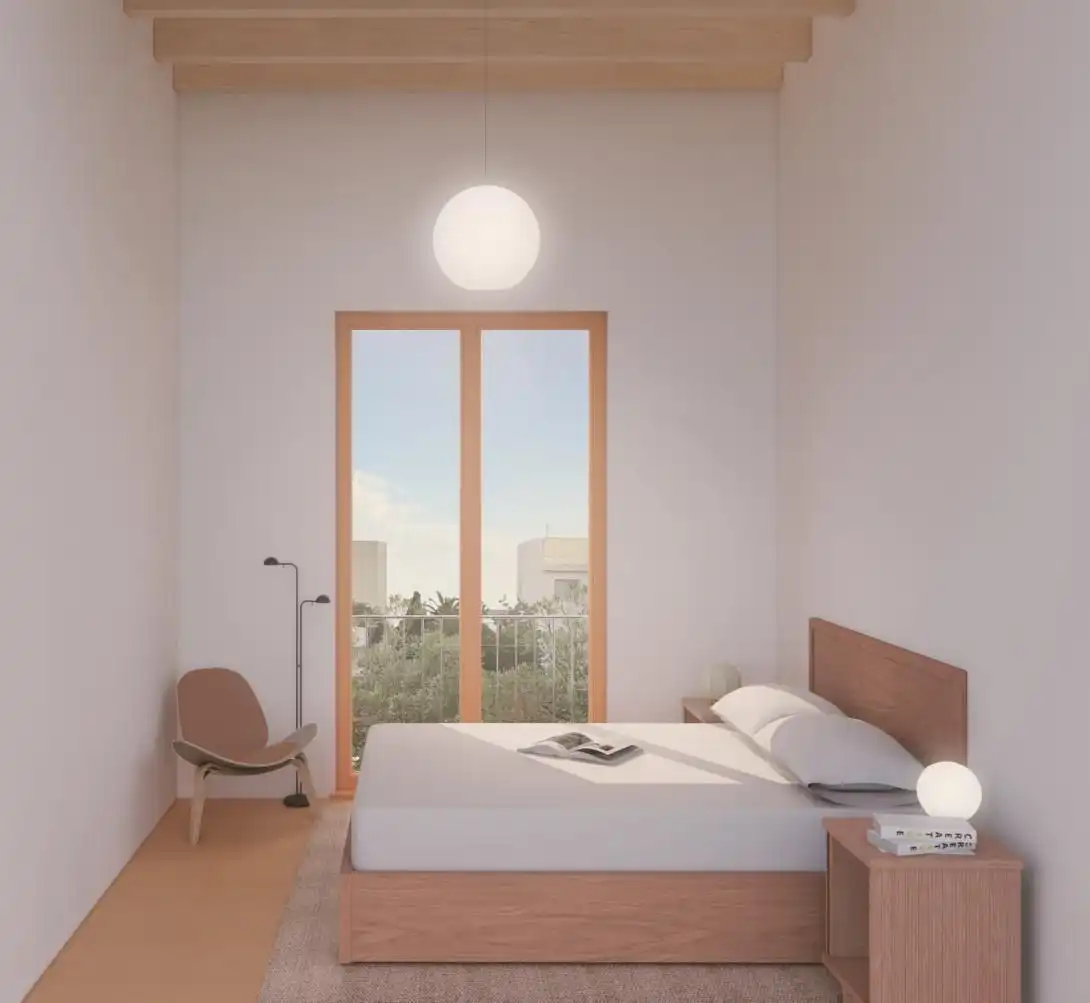 Dormitori de Apartament en venda en Artà amb Aire condicionat i Piscina