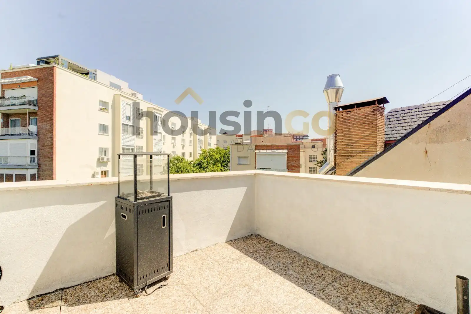 Terrasse von Dachboden zur Miete in Madrid mit Klimaanlage und Terrasse