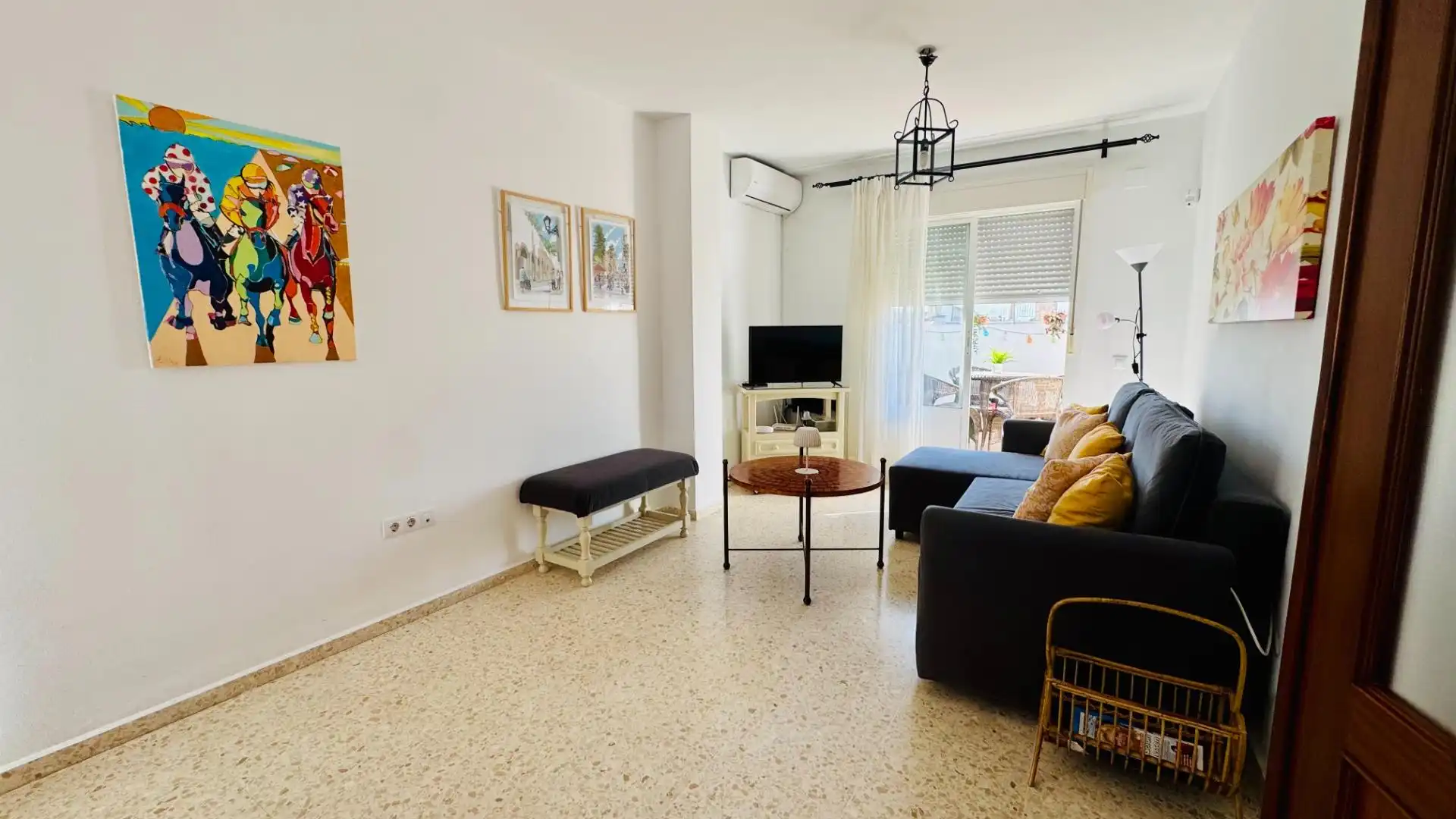 Sala d'estar de Àtic en venda en Sanlúcar de Barrameda amb Aire condicionat, Terrassa i Alarma