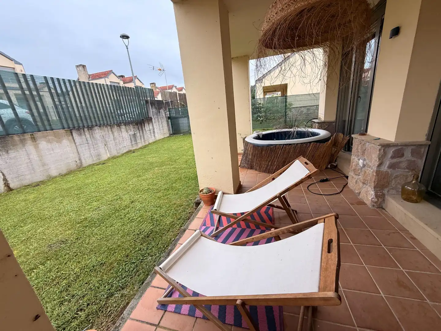 Terrassa de Casa o xalet en venda en Hazas de Cesto amb Calefacció, Jardí privat i Terrassa
