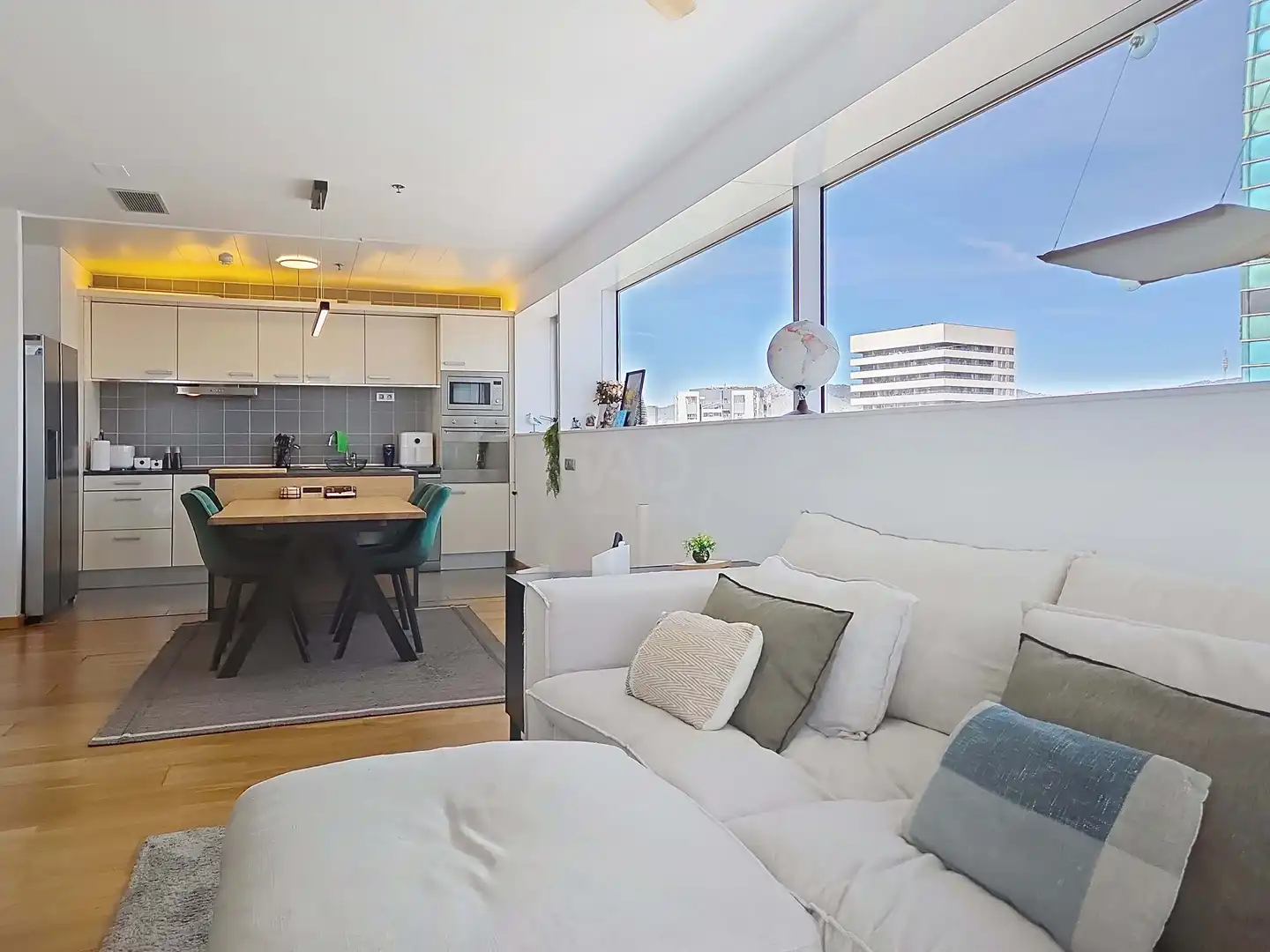 Living room of Flat for sale in L'Hospitalet de Llobregat  with Air Conditioner and Terrace