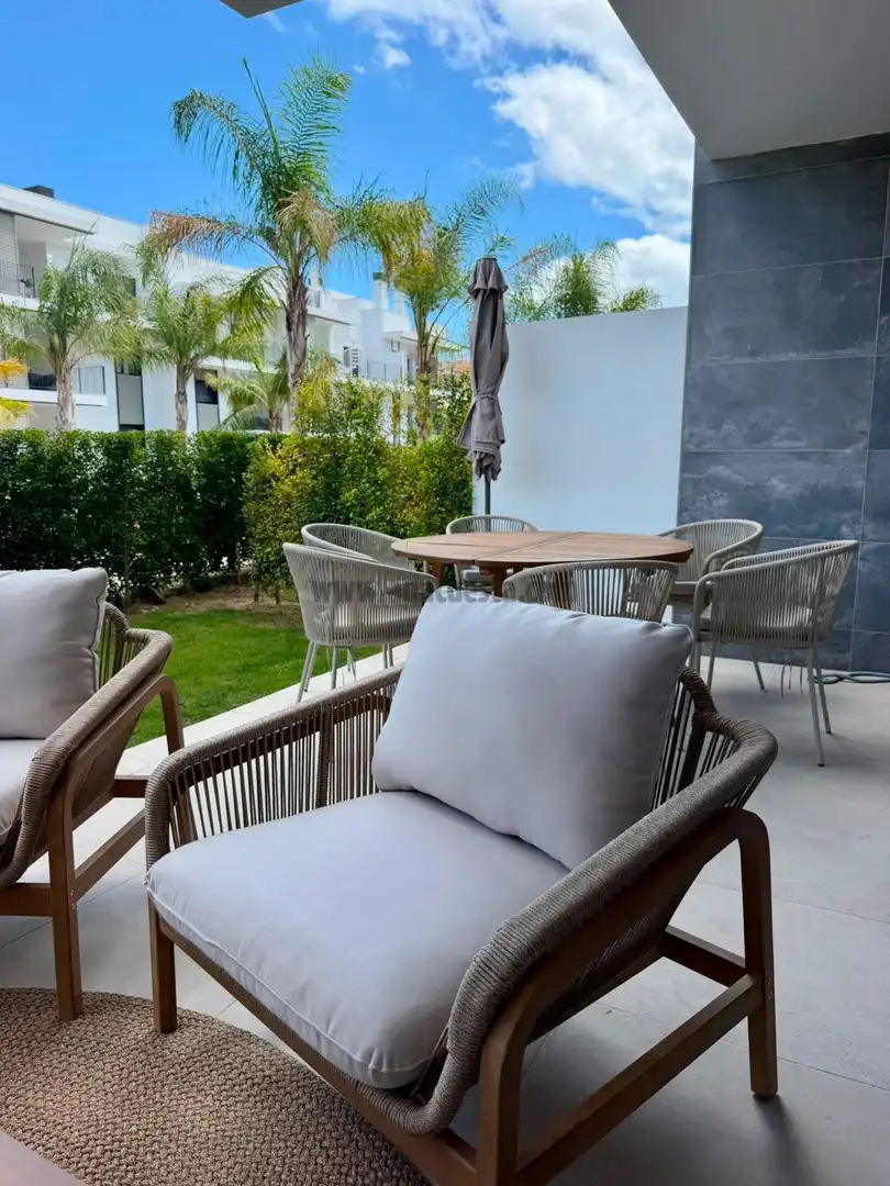 Terraza de Apartamento de alquiler en Estepona Pueblo