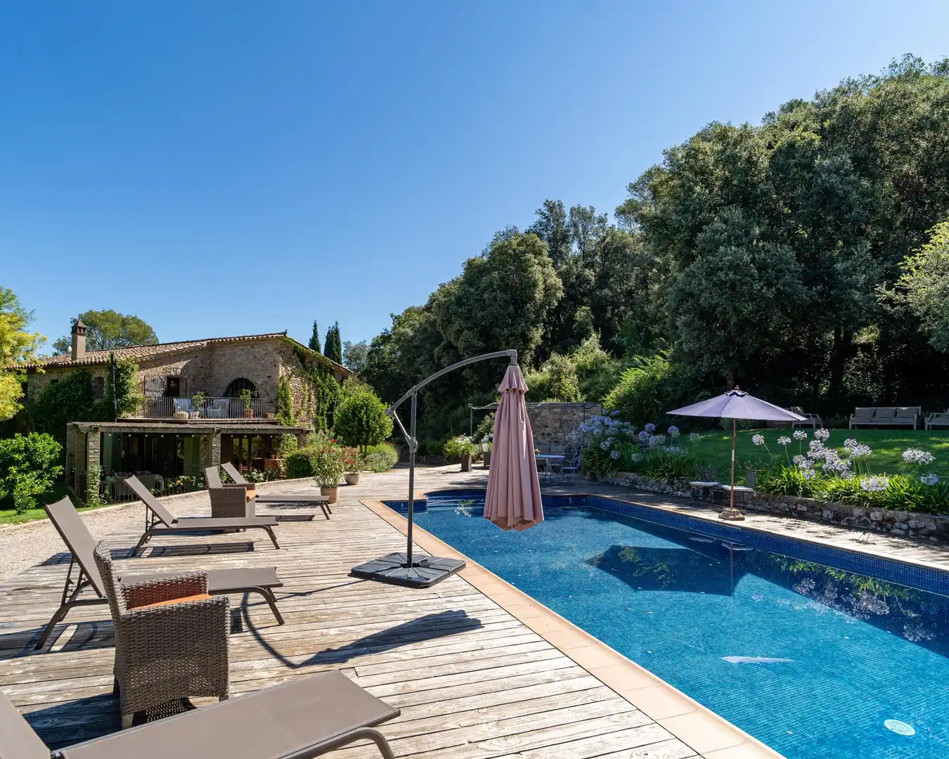 Piscina de Finca rústica en venta en Esponellà con Calefacción, Jardín privado y Terraza