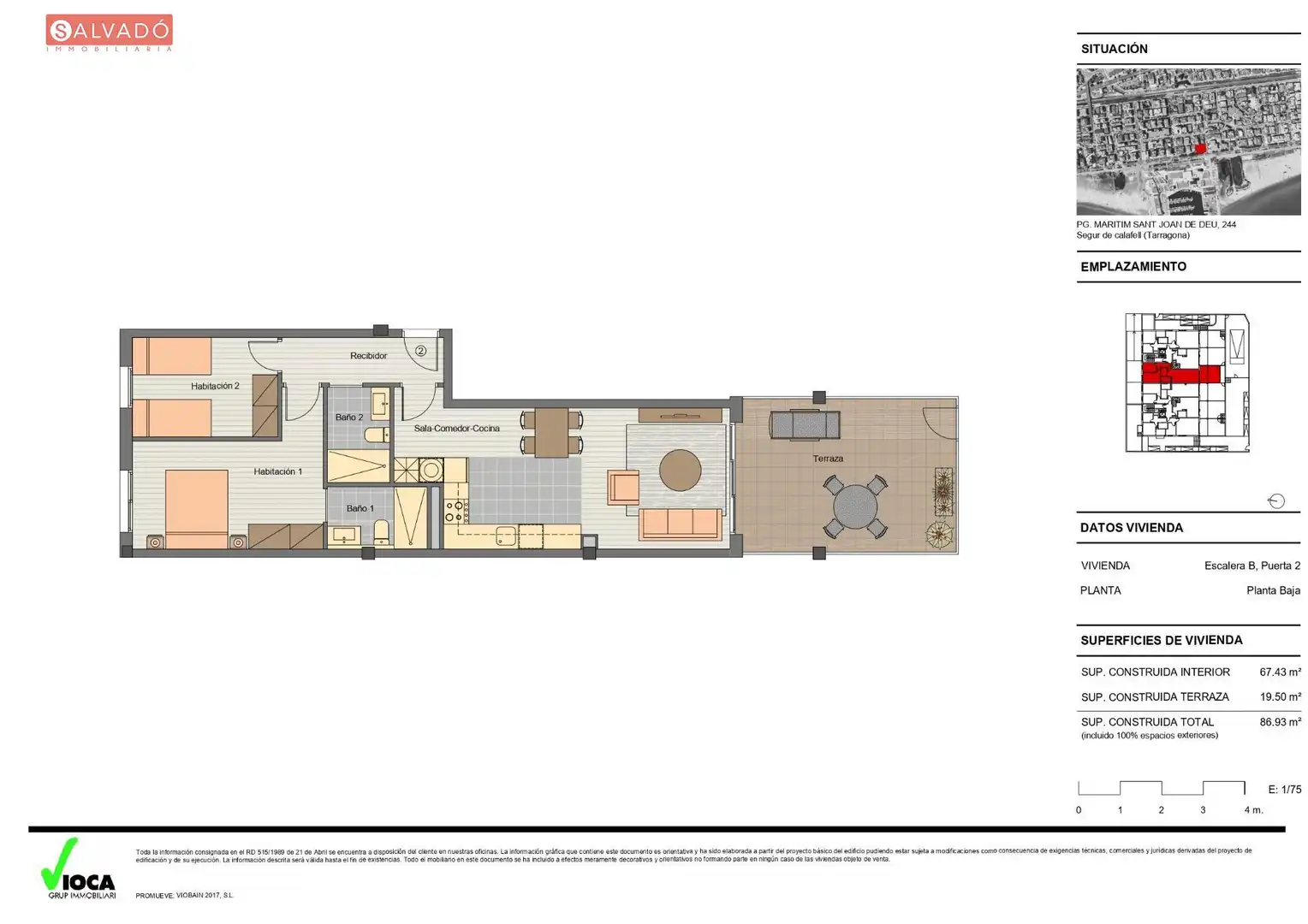 Flat for sale in Calafell  with Air Conditioner, Heating and Terrace