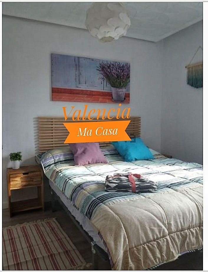 Bedroom of Flat to rent in  Valencia Capital  with Air Conditioner, Heating and Furnished