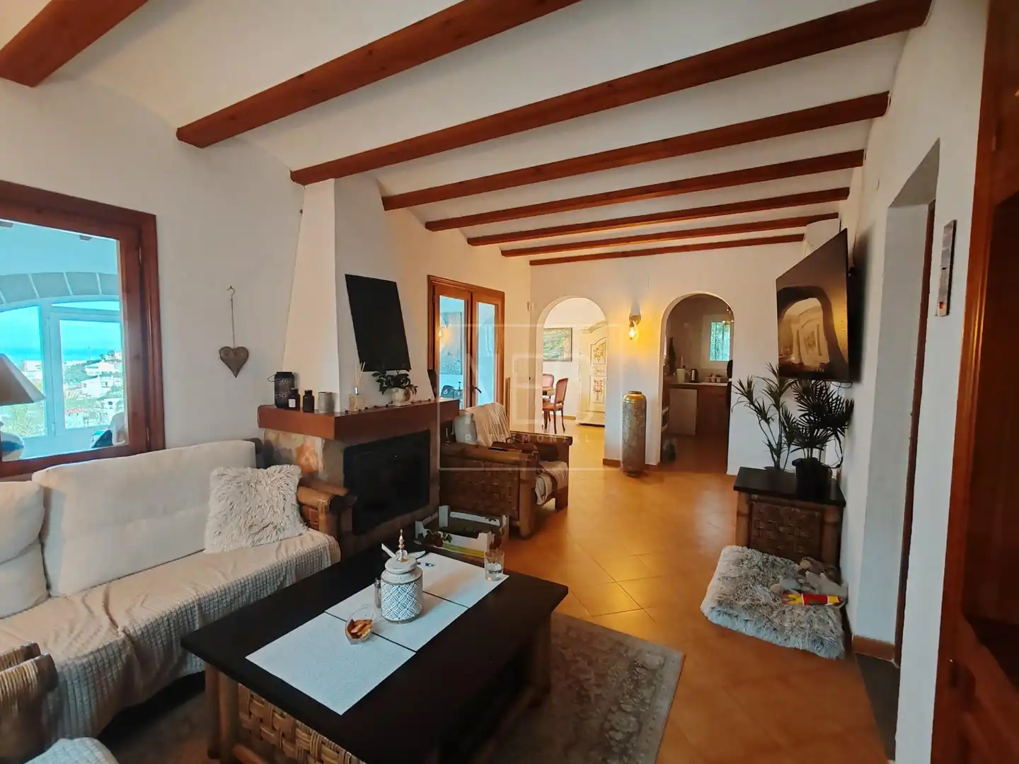 Living room of Houses for sale in Dénia  with Air Conditioner, Private garden and Terrace