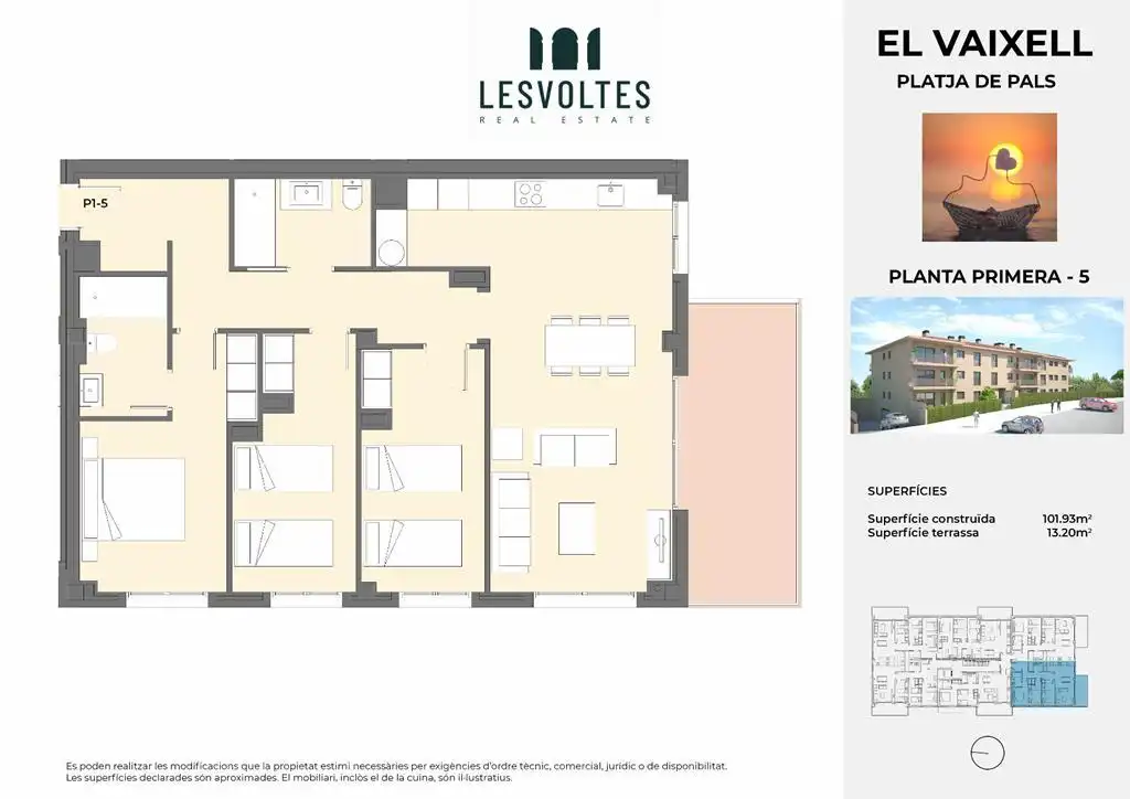 Piso en venta en Pals con Calefacción, Parquet y Terraza