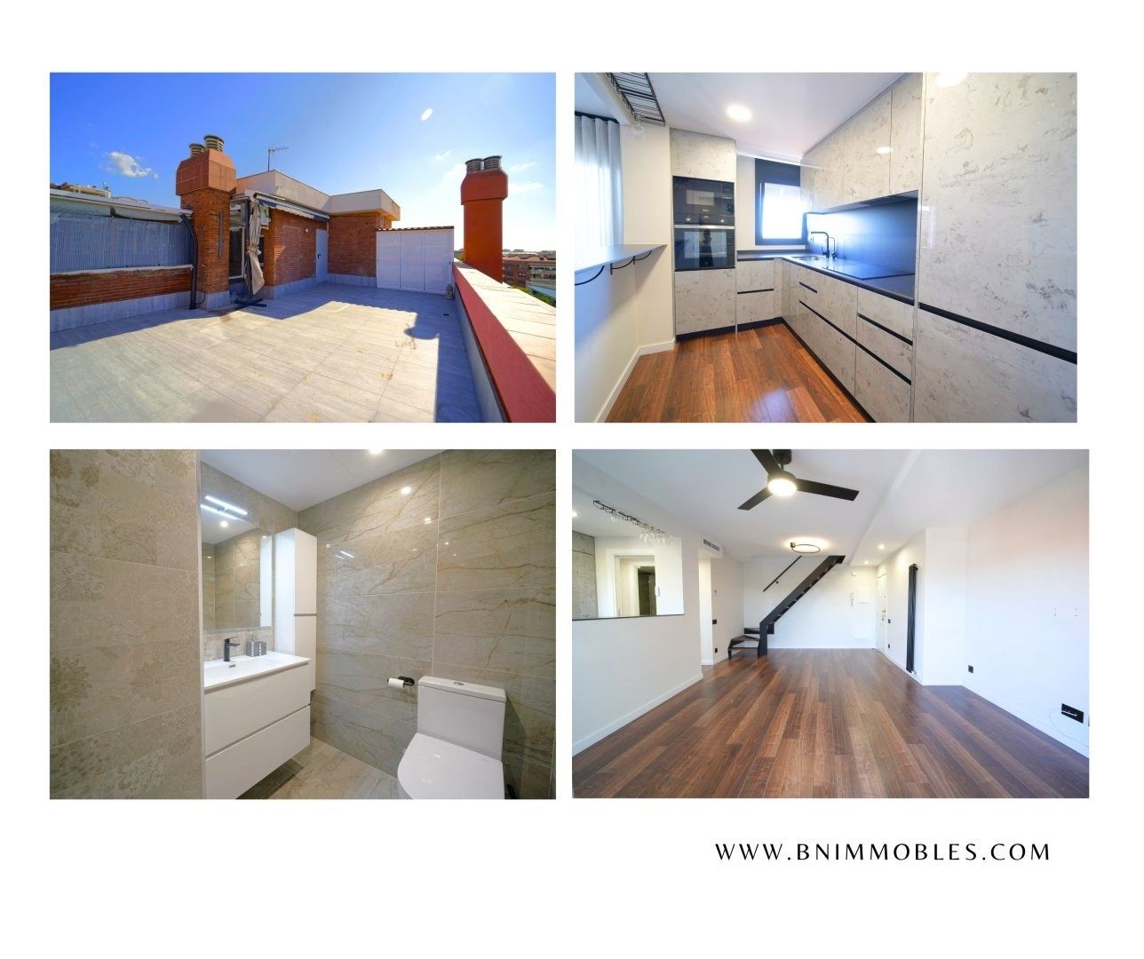 Exterior view of Duplex for sale in Terrassa  with Air Conditioner, Heating and Terrace